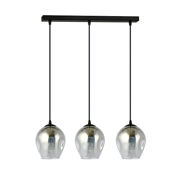 Lampe suspendue ISTAR 3 BL GRAFIT, Emibig Lighting, Fabriqué en EU