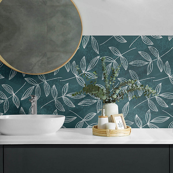 Panneau Décoratif Mural Wallfluent 120x60 cm Motif Abstrait En Marbre 1 pièce