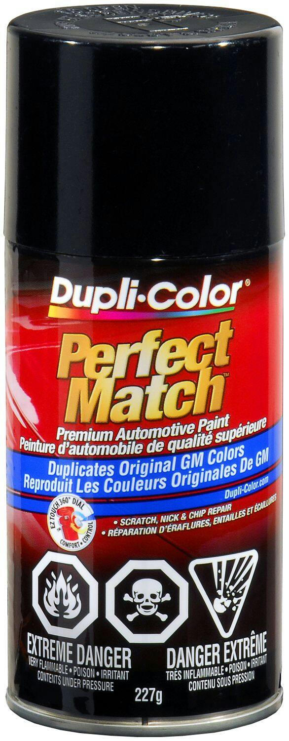 Dupli-Color Perfect Match Premium Acrylic Lacquer Automotive Aerosol Spray Paint, Black Metallic (14, WA 8767), 227-g