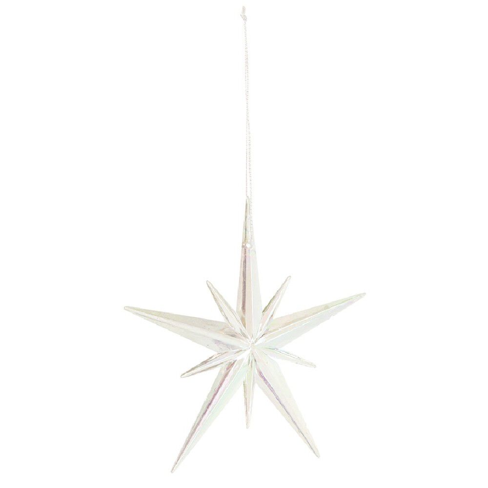 Suspension étoile de No&euml;l en acrylique iridescent