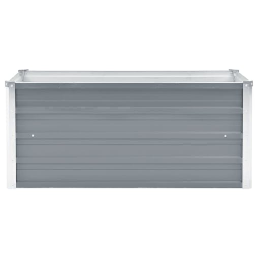 NNEVL Garden Raised Bed Galvanised Steel 100x40x45 cm Grey