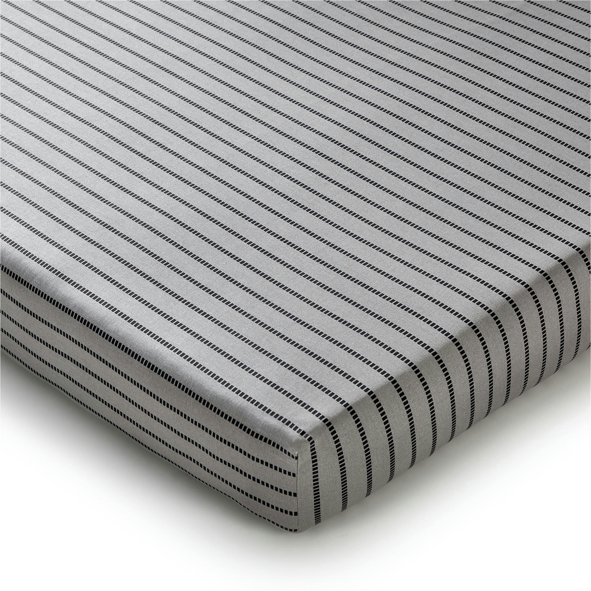 BAXLEY - Drap-housse 160x200x28 gris en coton