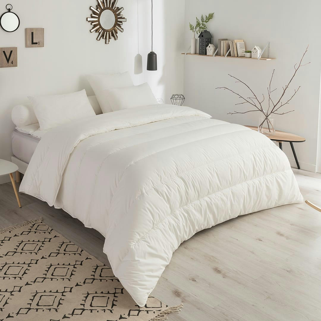 - Couette Enveloppe Coton Bio - Bien-être 4 SAISONS 220x240 cm - DODO