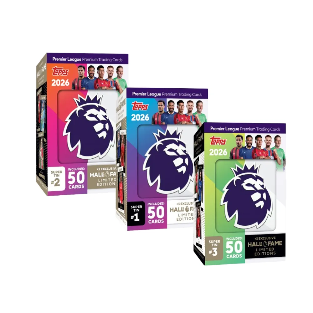 Topps Premier League Super Tin card game
