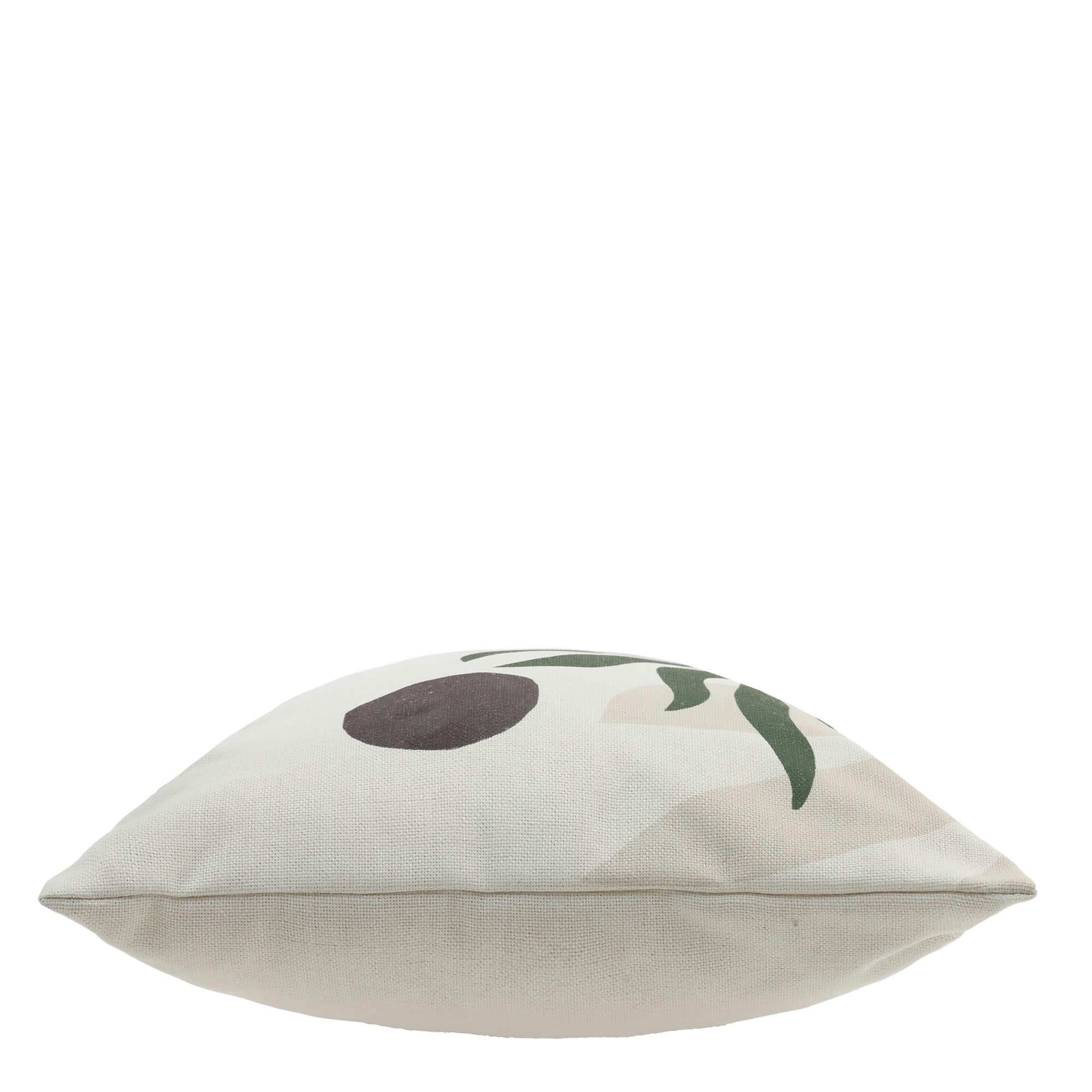 - Coussin à imprimé feuilles de noyer beige/vert