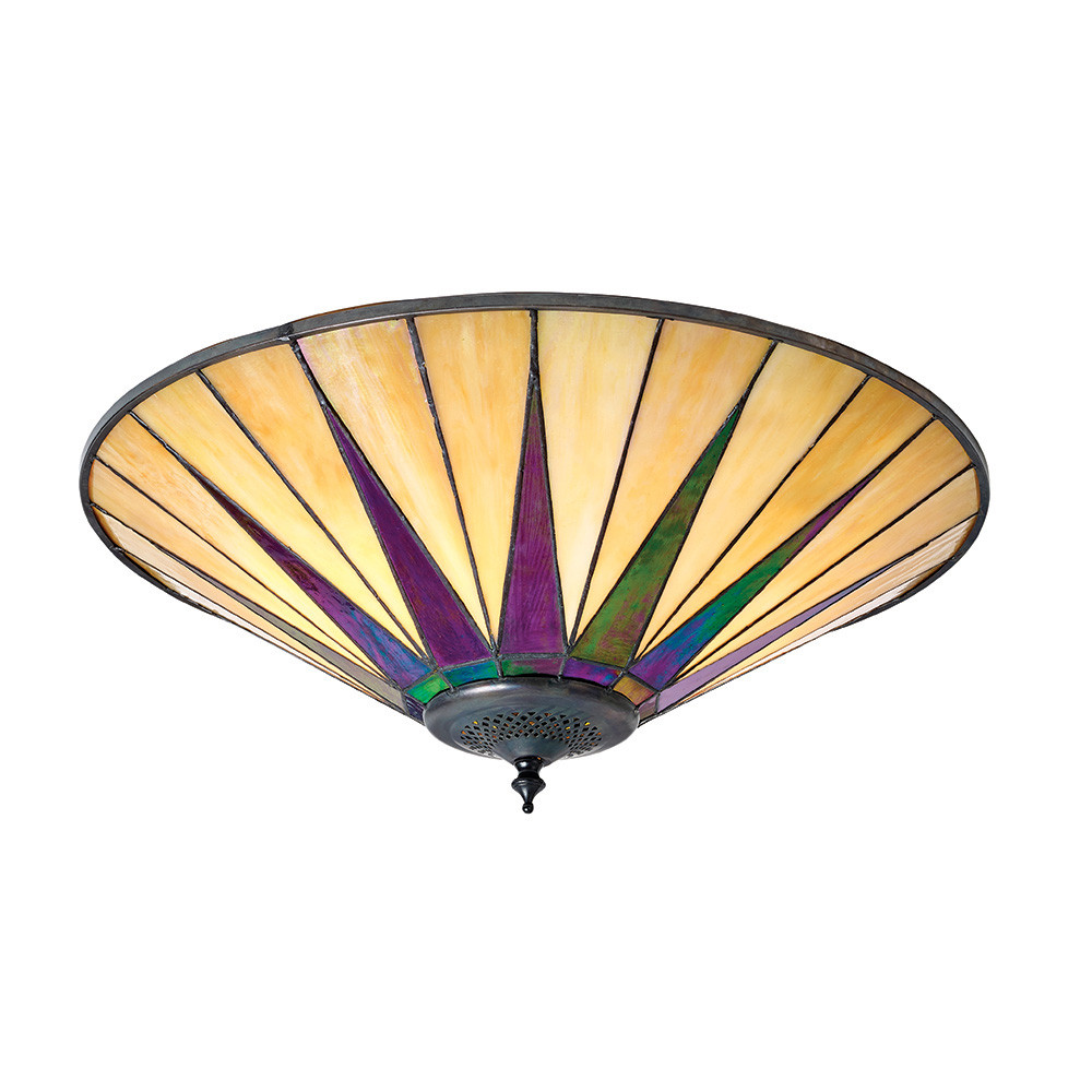 Plafon DARK STAR gwiazda czarny 2xE27x20W wym:13x49x49cm IP20 Tiffany