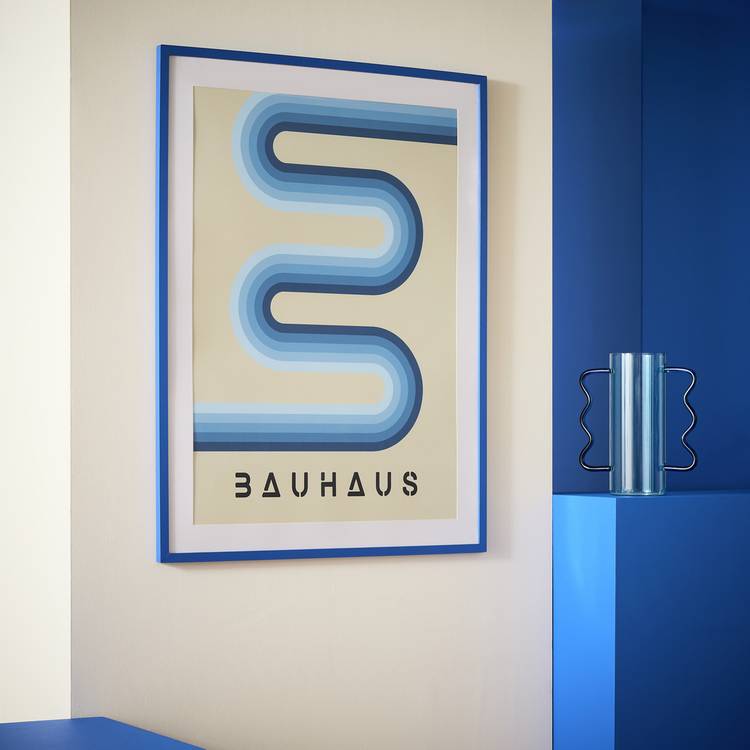 Habitat Blue Cobalt Picture Frame - 50X70cm