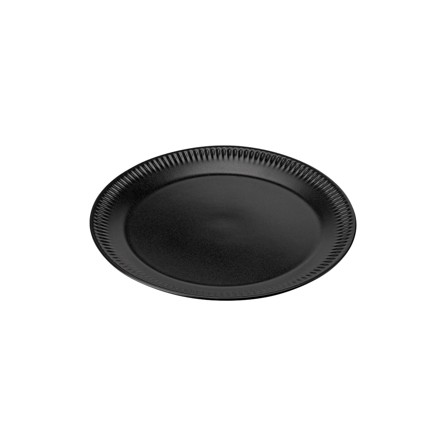 Knabstrup tallerken ø 19 cm, sort