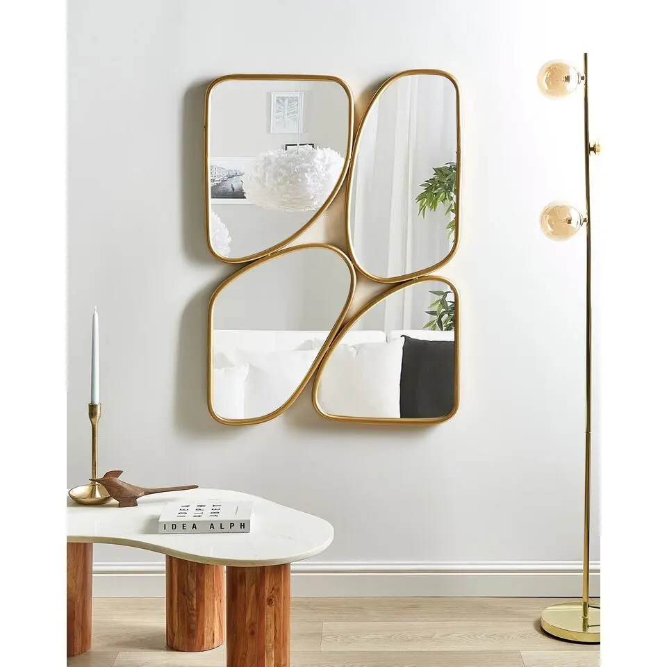 DIANCEY - Wandspiegel - Goud - 70 x 100 cm - Metaal