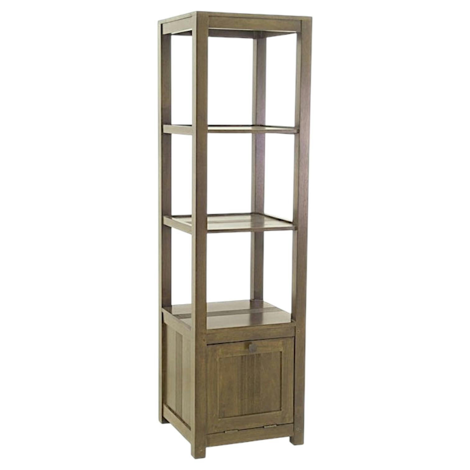 Etagère colonne 1 porte hévéa 162cm GALA