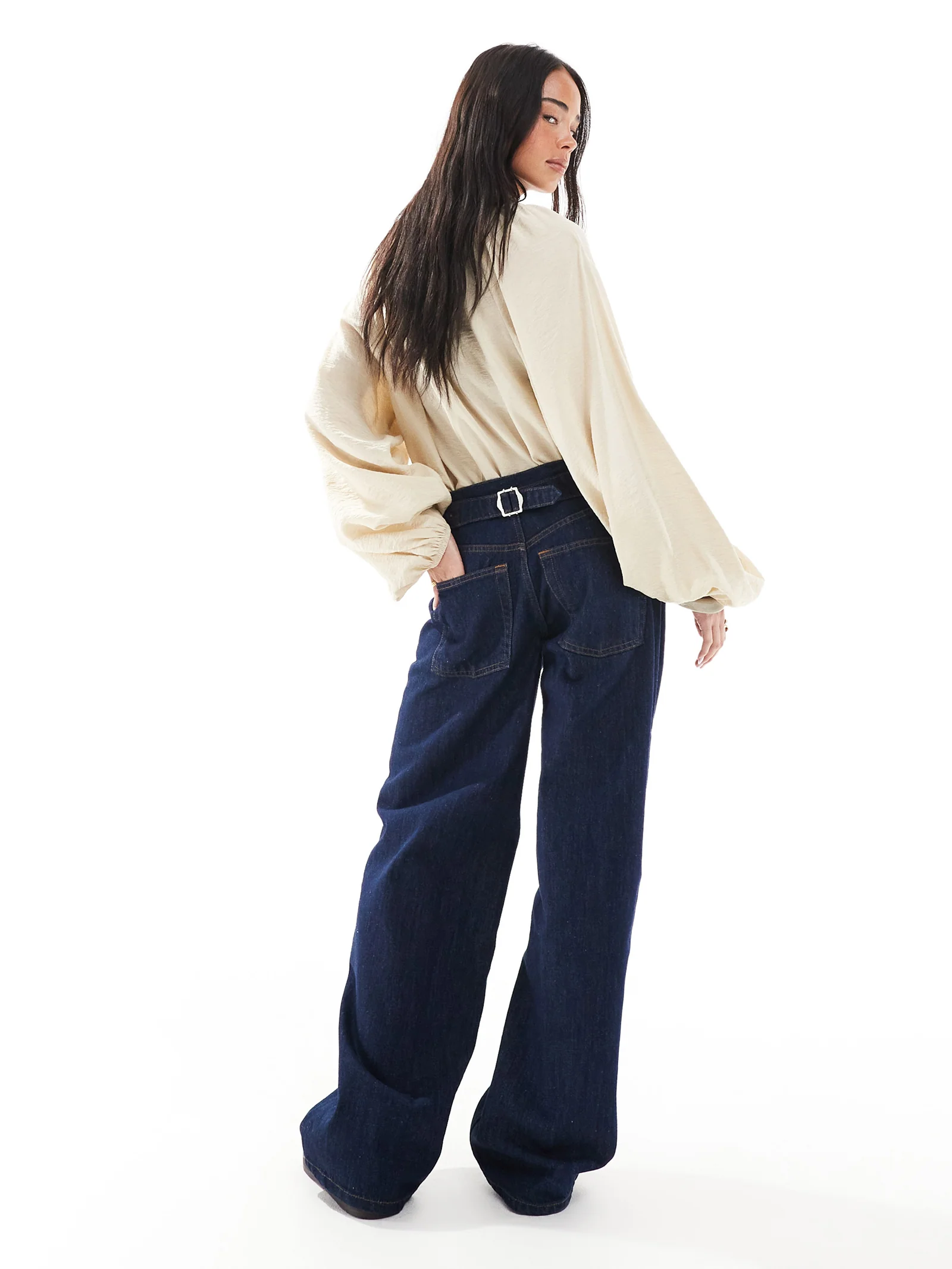 Low Rise Cinch Back Jeans