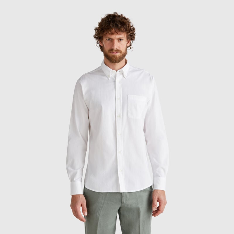 Regular fit button-down shirt