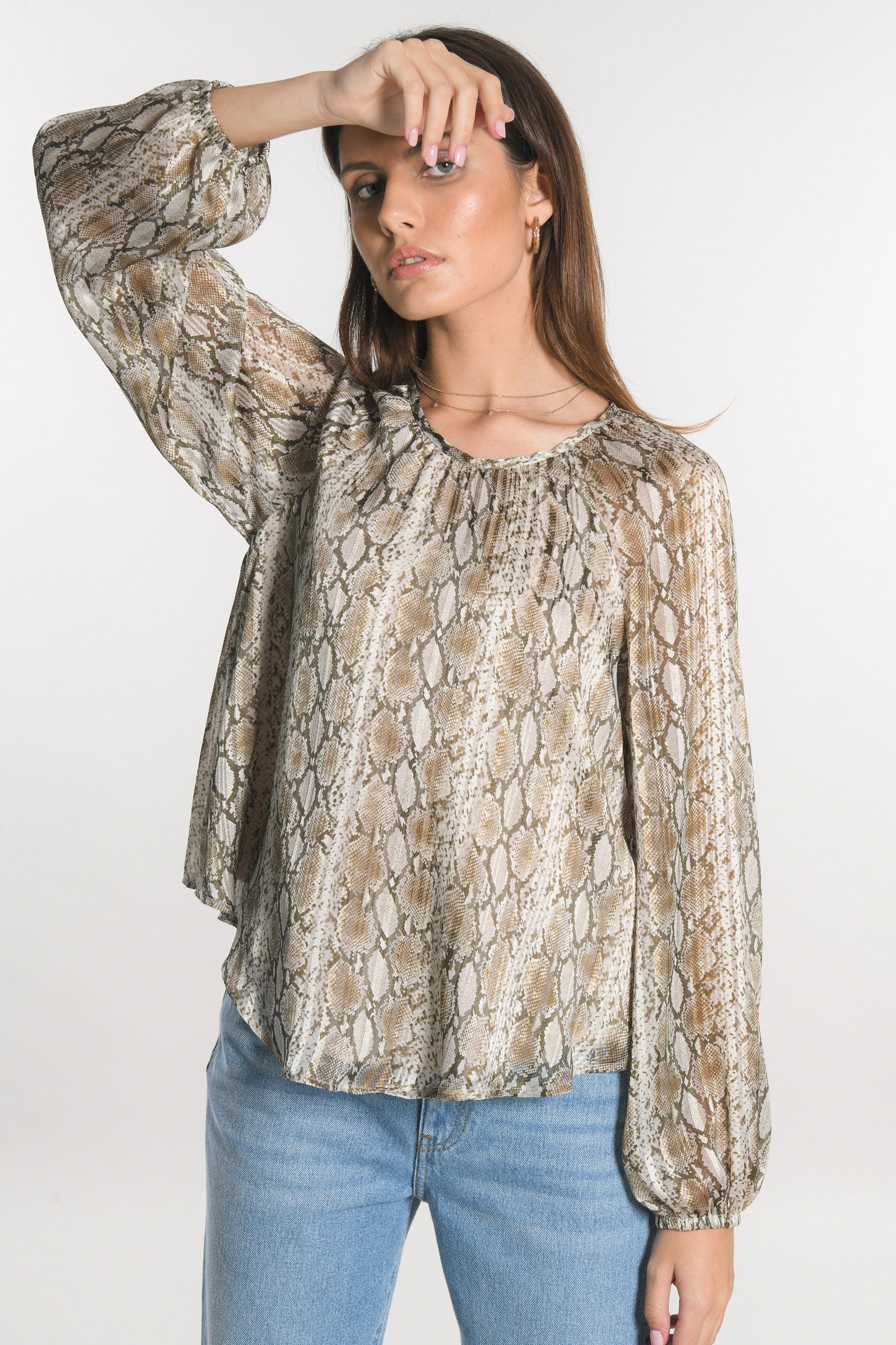 BLOUSE HENNA BEIGE