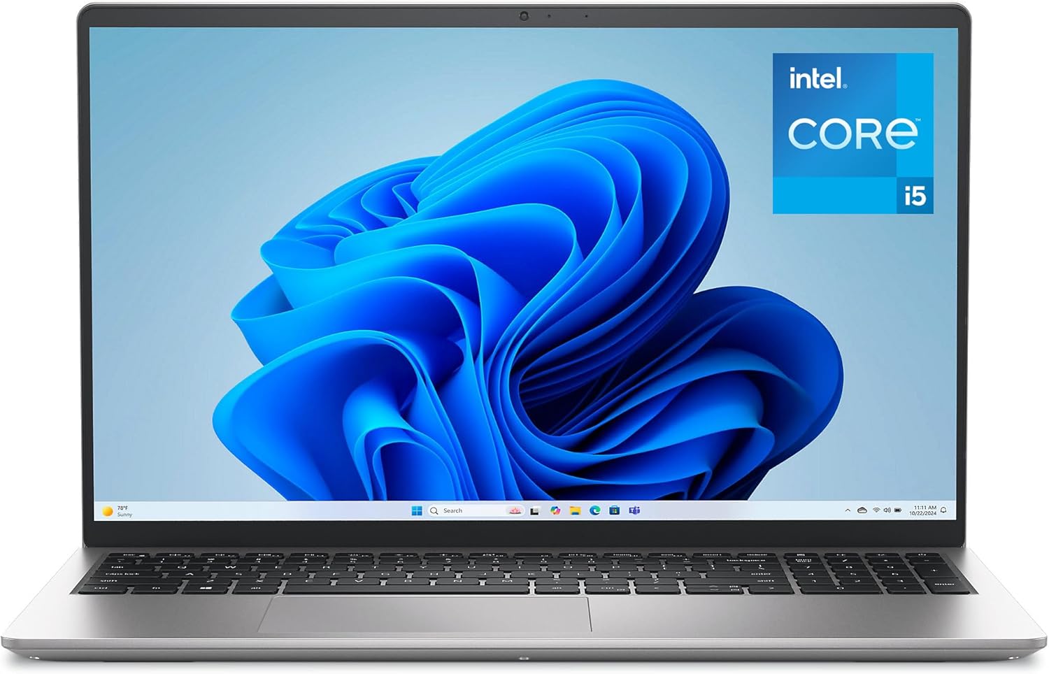 Dell 15 Laptop DC15250-15.6-inch FHD (1920x1080) 120Hz Display  Intel Core i5-1334U Processor  16GB DDR4 RAM  512GB SSD  Intel UHD Graphics  Windows 11 Home  Onsite Service - Platinum Silver