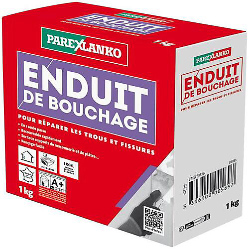 enduit de bouchage 1kg parexlanko