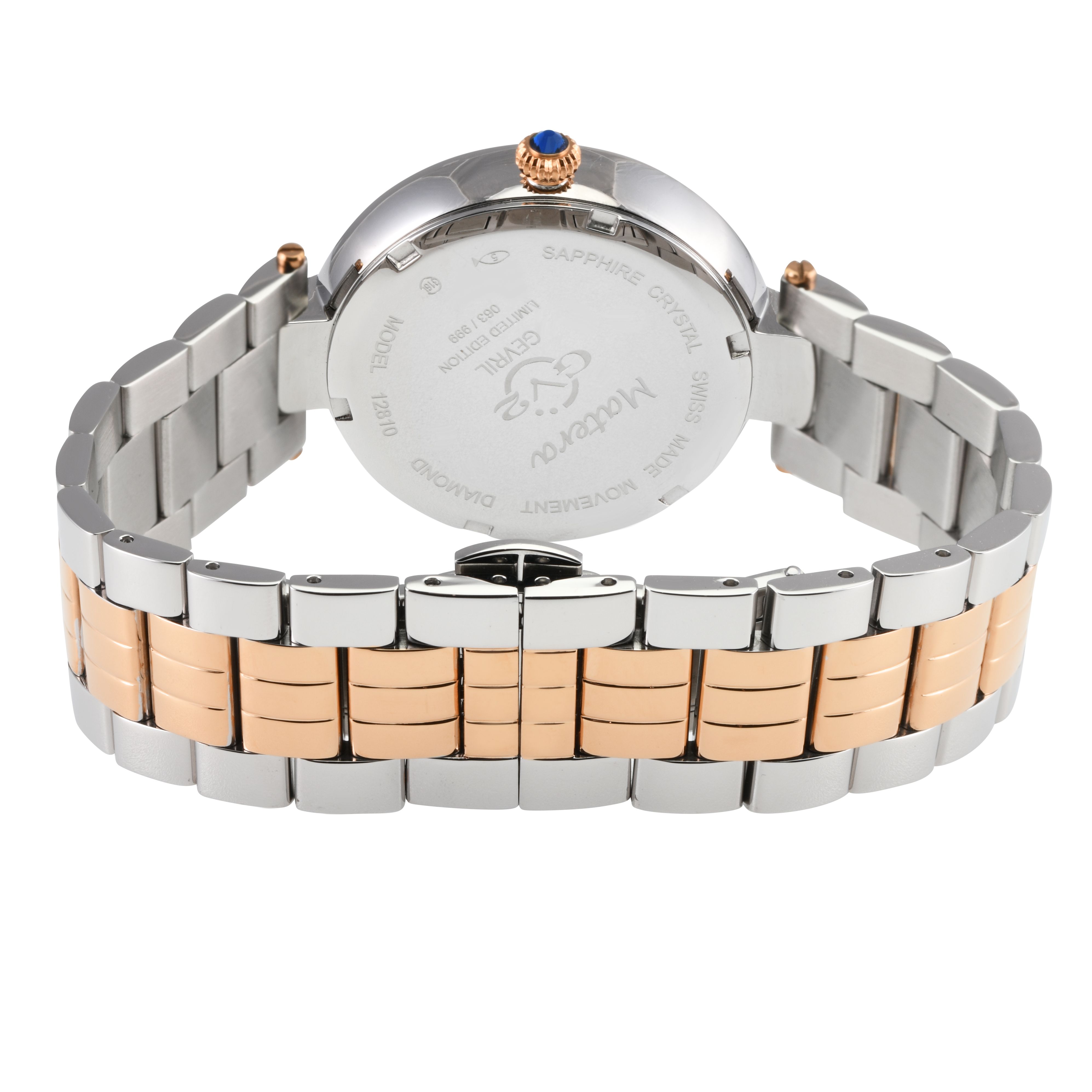 GV2 Matera, Swiss Quartz Watch, White MOP Dial, 316L Stainless Steel, and Sapphire Crystal