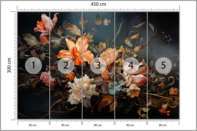 Fototapeta Bukiet W Stylu Vintage 450x300cm