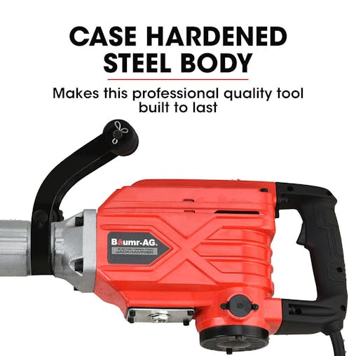 NNEMB 2300W Pro-Grade Electric Demolition Jackhammer-with 2 Bonus Chisels-Carry Case
