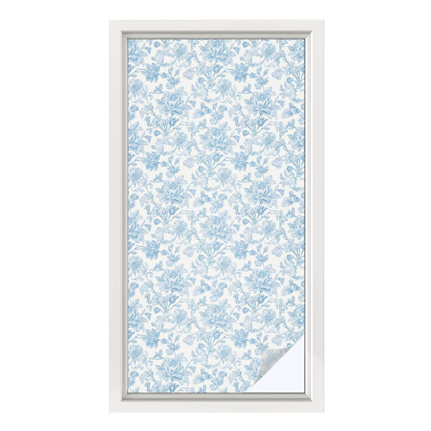Folia dekoracyjna Wzór w kwiaty ochrona prywatności 50x100 Wallfluent