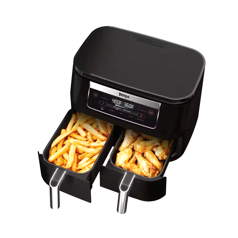 Ninja Smart Finish Dual Zone Air Fryer Mini, 6-qt