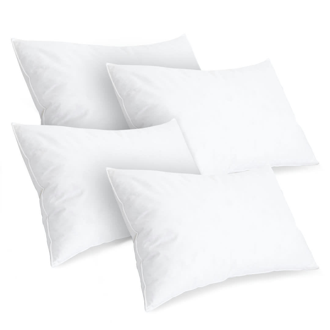 CHAMBORD - Lot de 4 oreillers 45x70   Duvet & Plumes  Mi-ferme