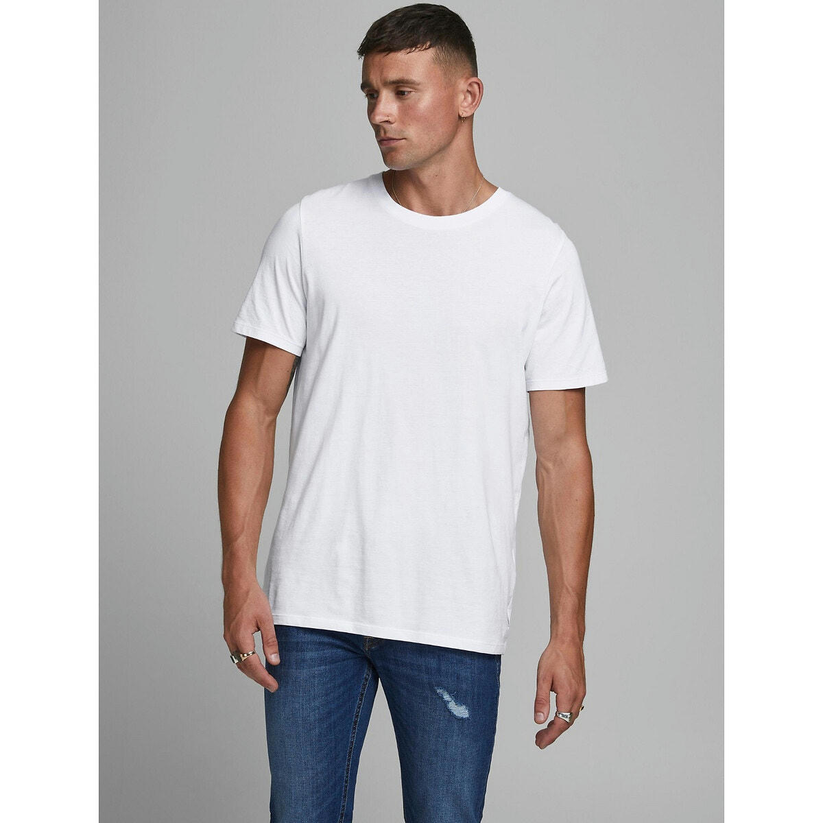 T-shirt col rond en coton bio