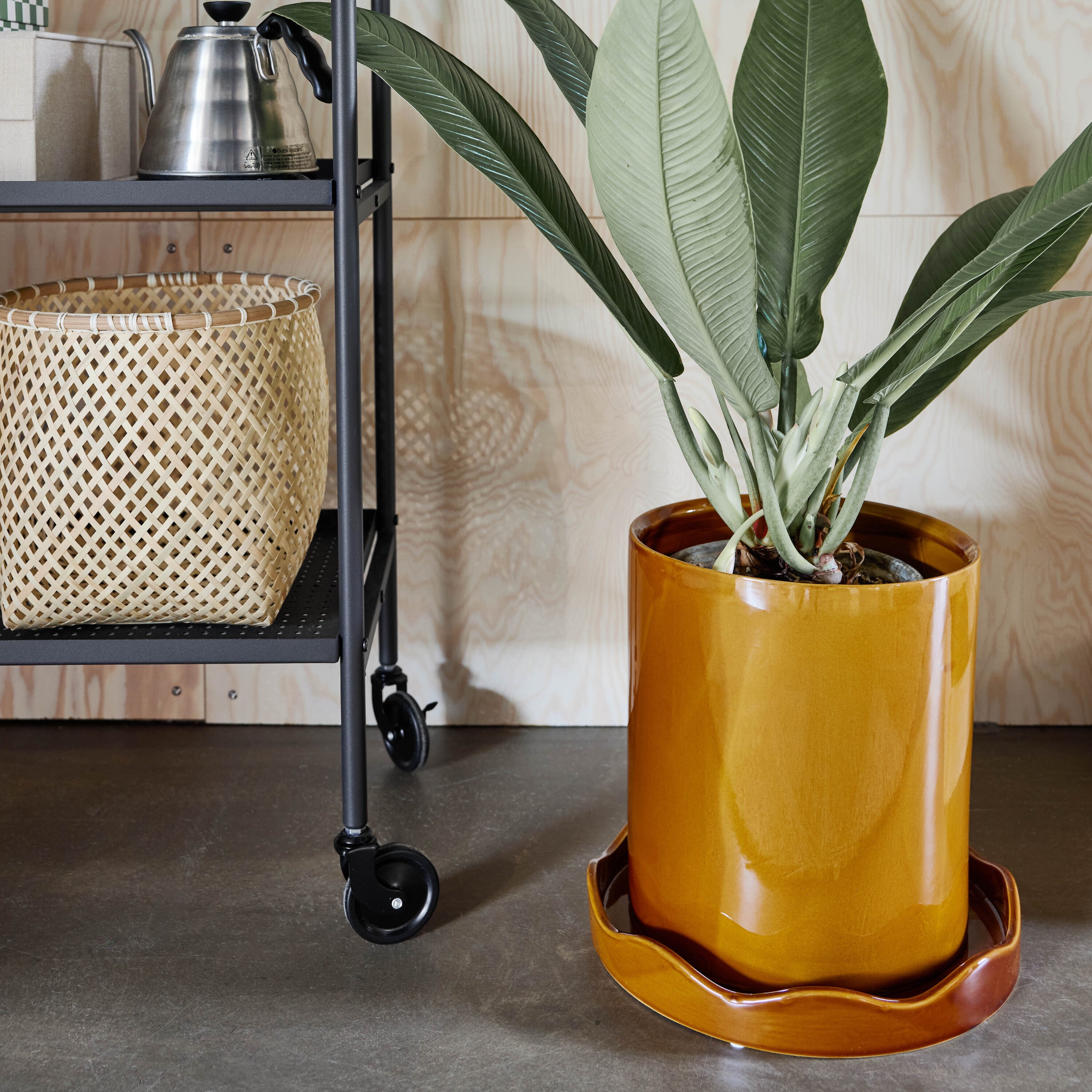 OYOY Living Nami Bloempot Ø 34 cm - Amber