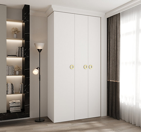 Armoire Como 1 a portes battantes H. 245 x L. 120 x P. 50, 3 portes
