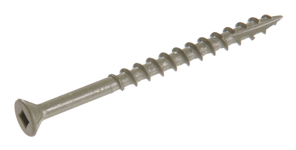 Hillman Square Drive Deck Screws For Treated Lumber, Green, #9 x 2-1/2-in, Assorted Pack Sizes