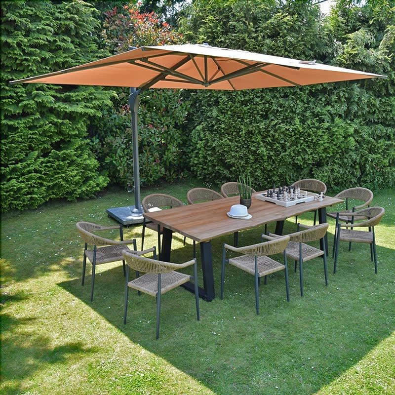 - Parasol déporté 4x3 m Taupe