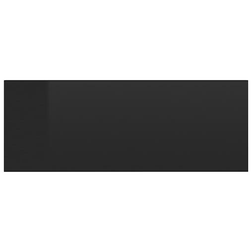 NNEVL Floating Nightstands 2 pcs High Gloss Black 40x30x15 cm Chipboard