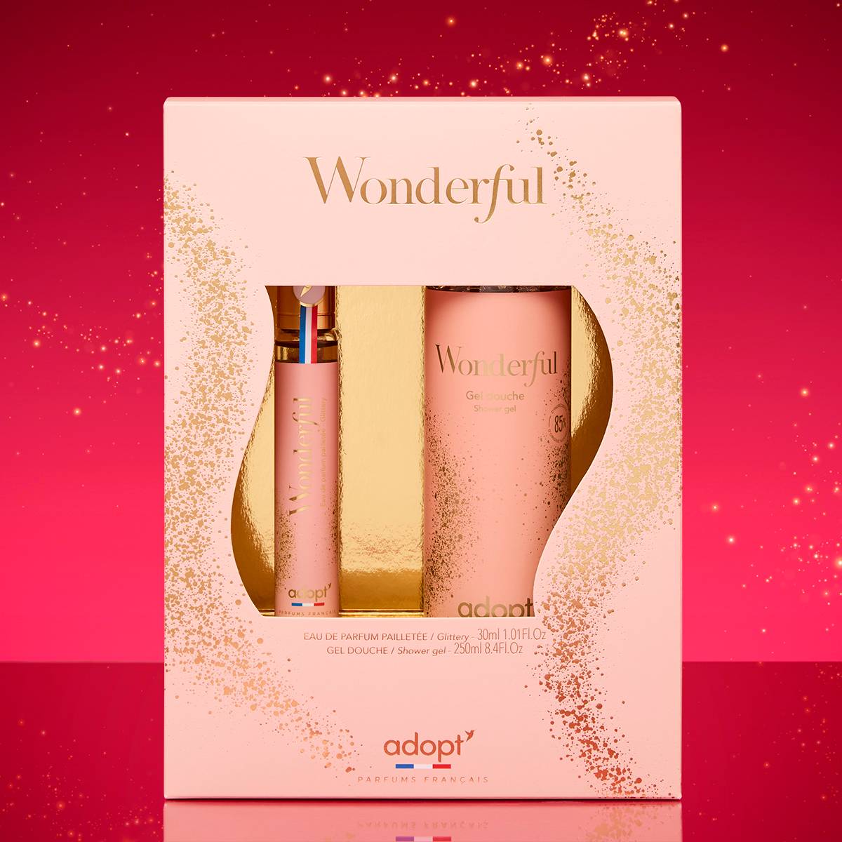 WonderfulCoffret 30ml   gel douche 250ml