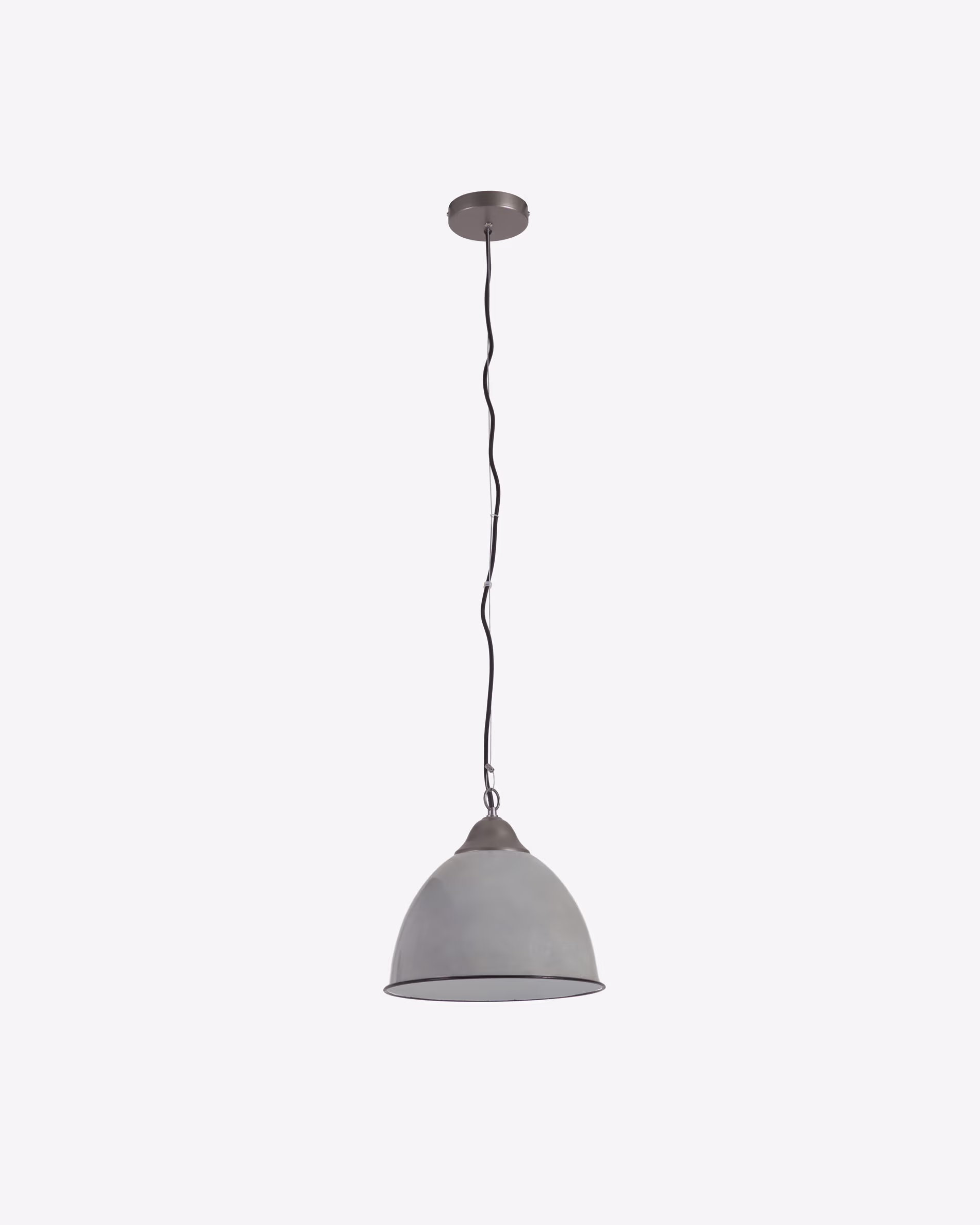 Lámpara de techo Neus de metal con acabado gris