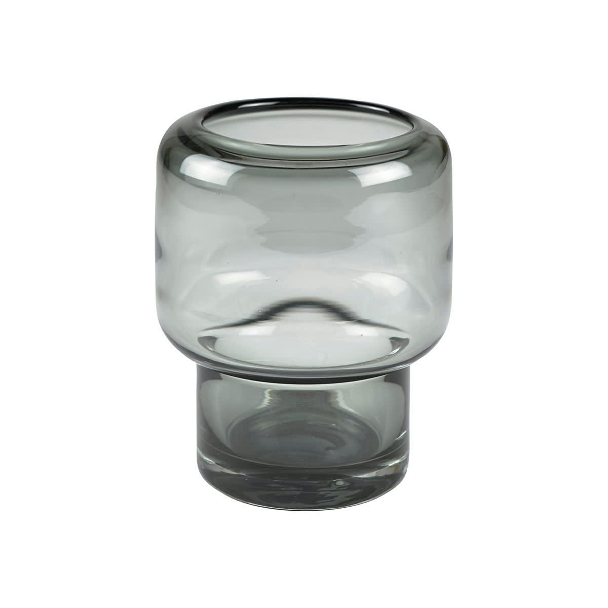 LIVING - Vase en verre gris