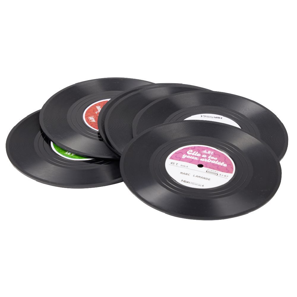 Dessous de verre décor vinyle x6