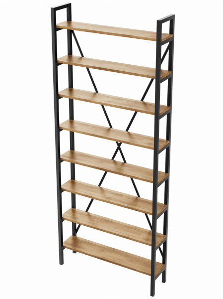 Regał Medium Industrial Loft na książki D8 245x60x20 cm