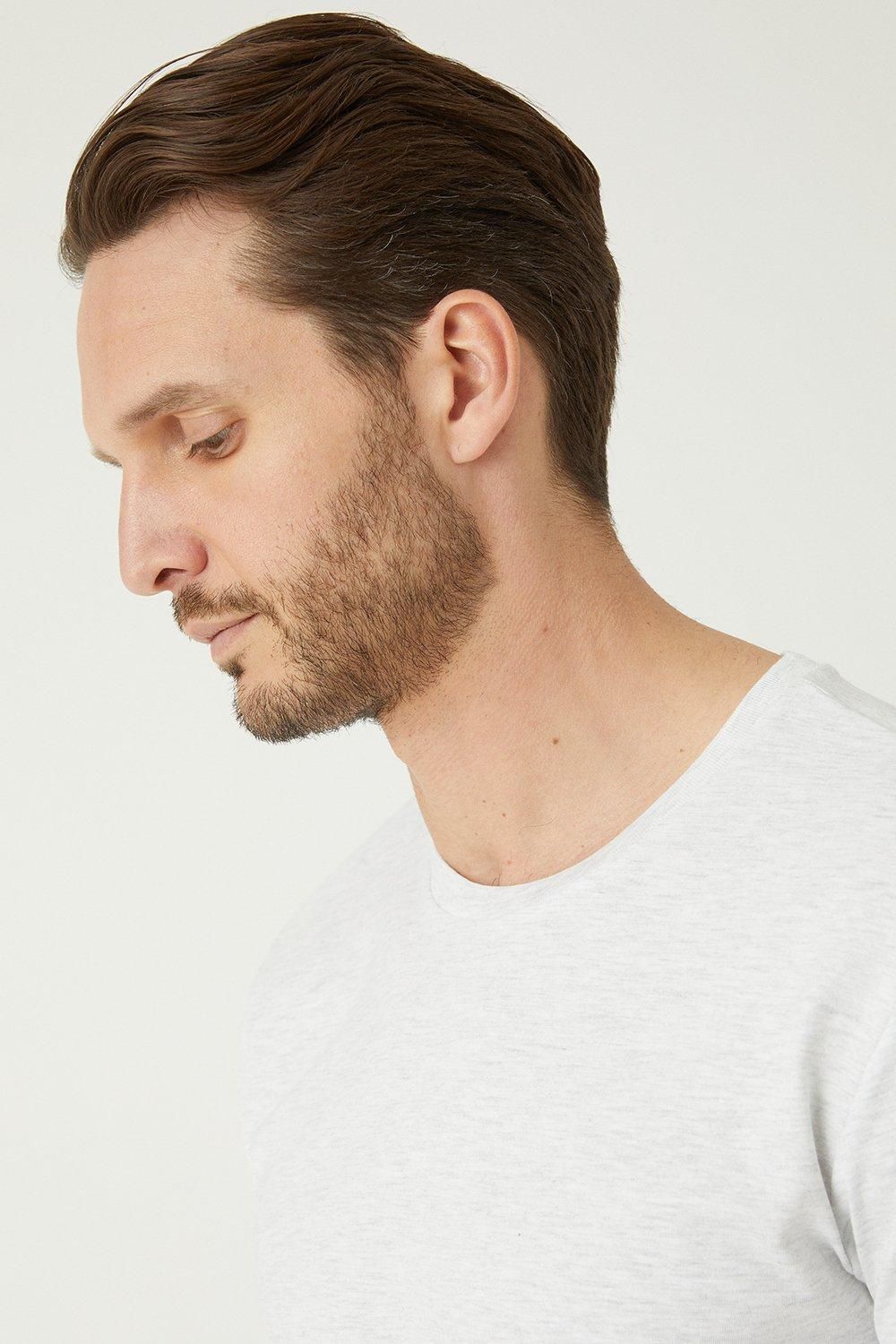 Burton Light Grey 3 Pack Crew Neck T-Shirt
