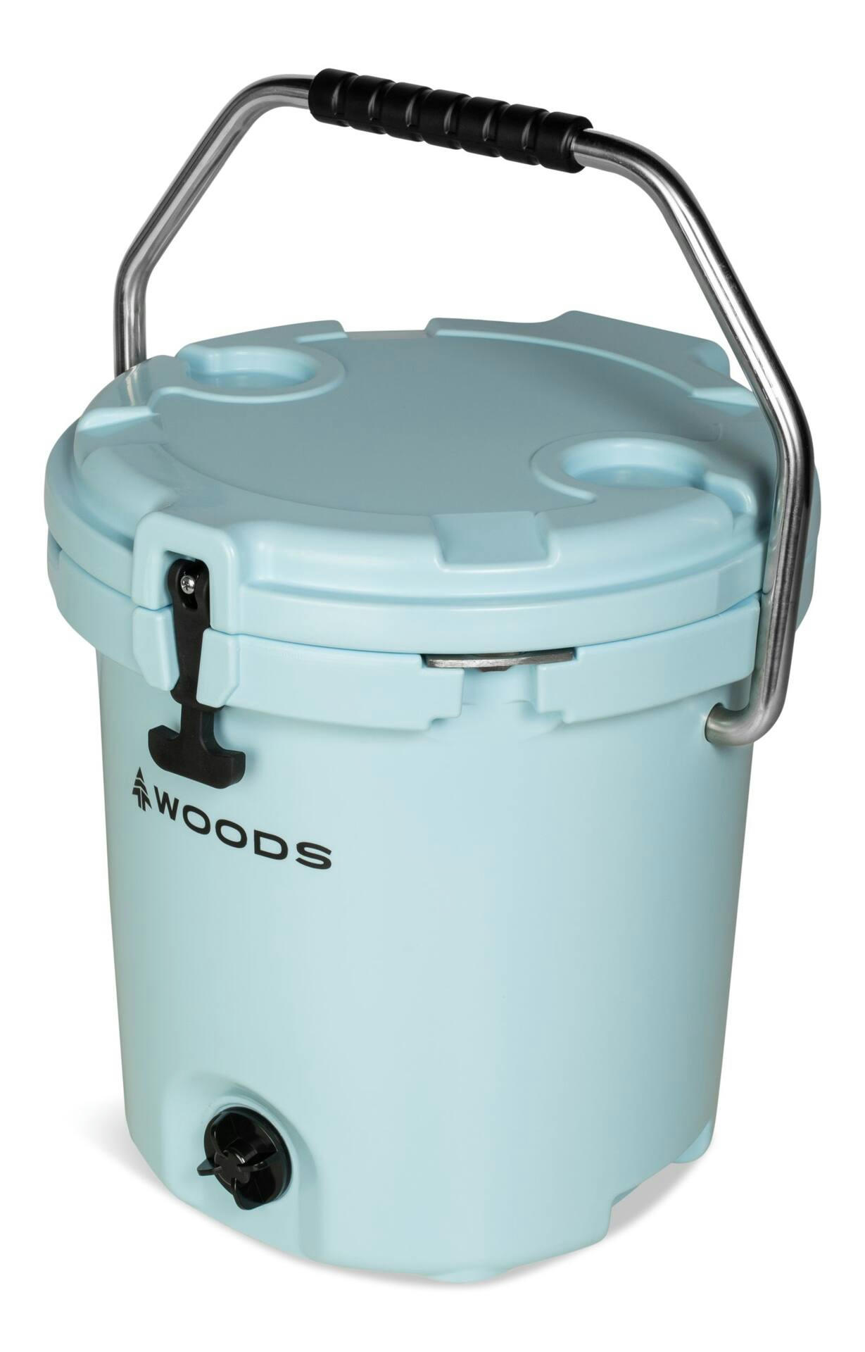 Woods ARCTIC Roto-Moulded Bucket Cooler with Handle,19-L, Light Blue