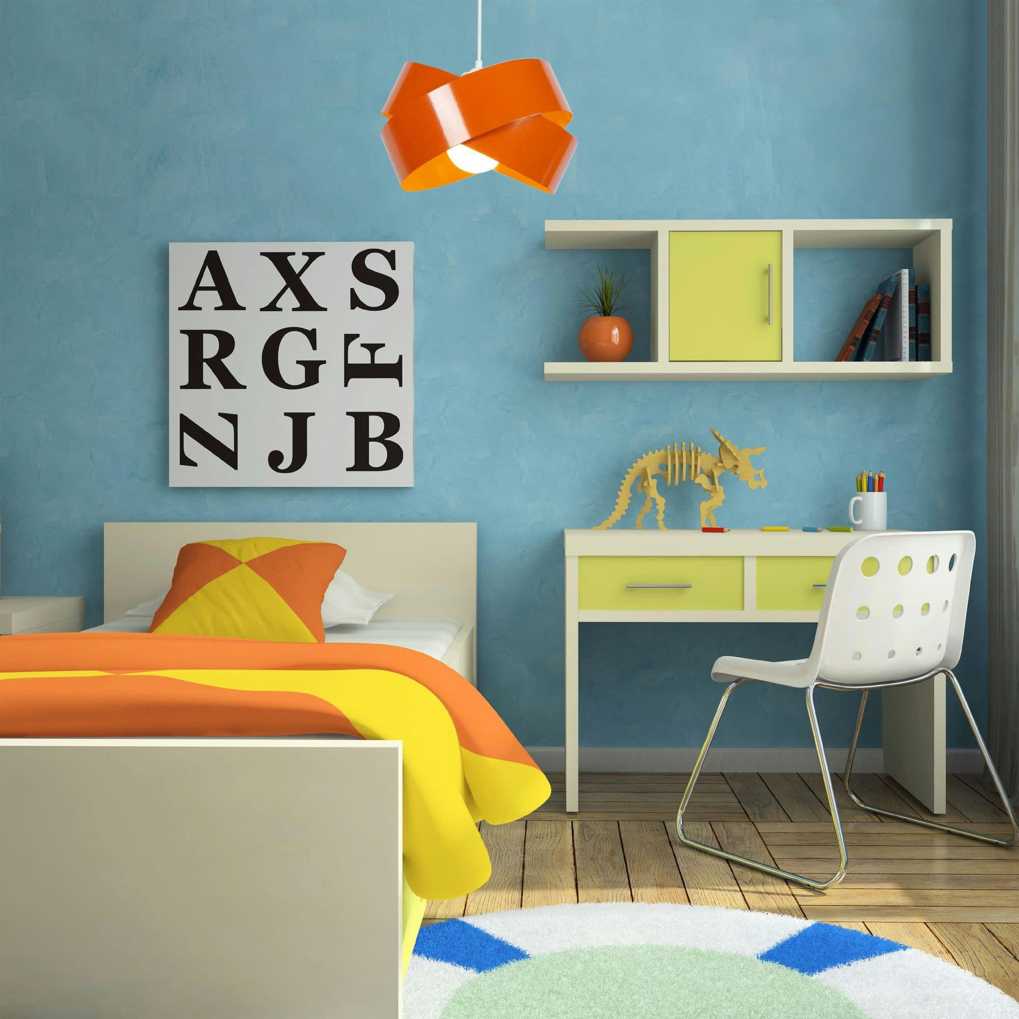 GORDIUM - Suspension métal orange