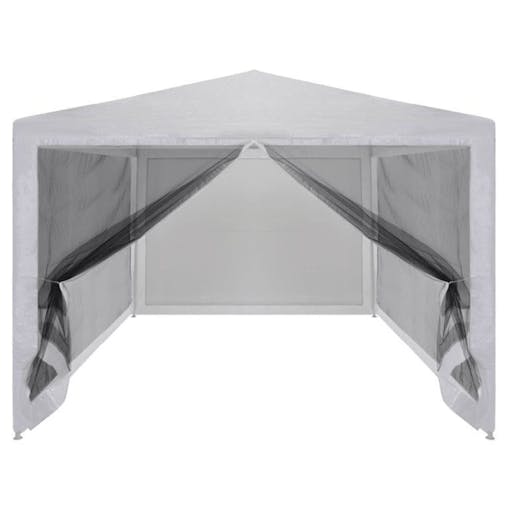 NNEVL Party Tent with 4 Mesh Sidewalls 3x3 m