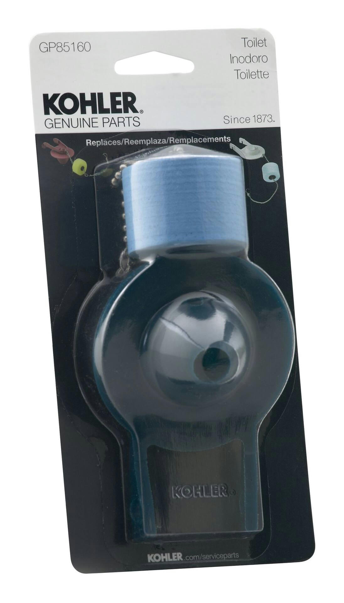 Kohler GENUINE Parts GP85160 Toilet Flapper with Float for Various 2-Piece Toilets, Blue, 2-in