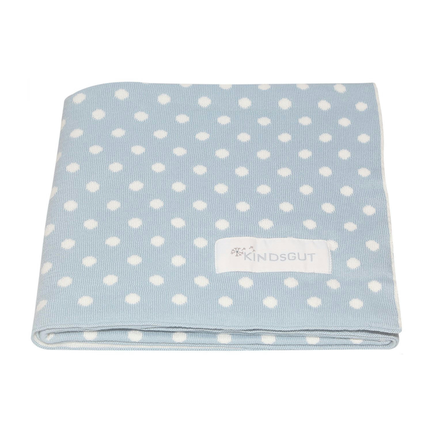 POINTS - Couverture bébé tricotée ultra-douce 100% coton