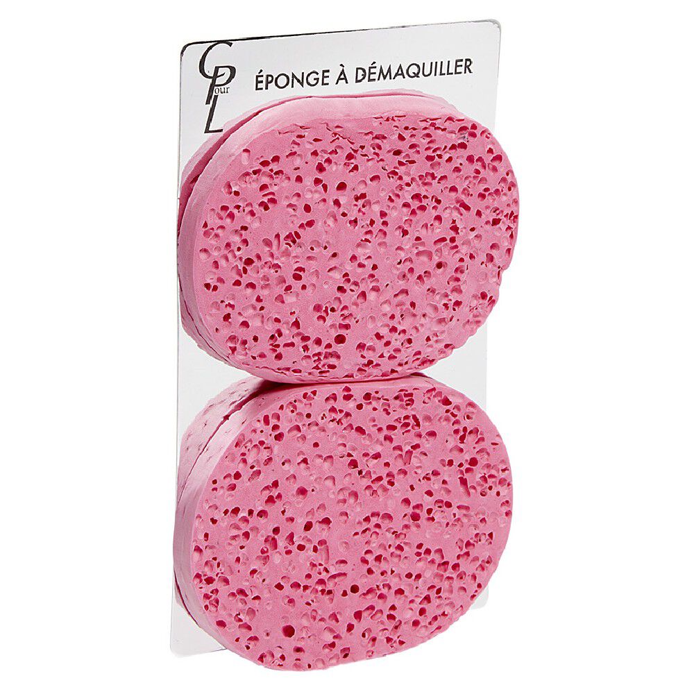 Lot de 2 éponges à démaquiller en acrylique