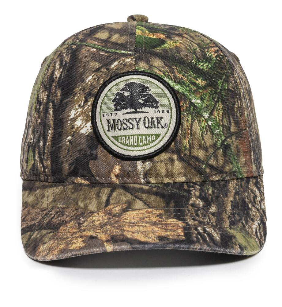 Mossy Oak Hunting Baseball Cap with Adjustable Snap Closure, Mossy Oak Camo