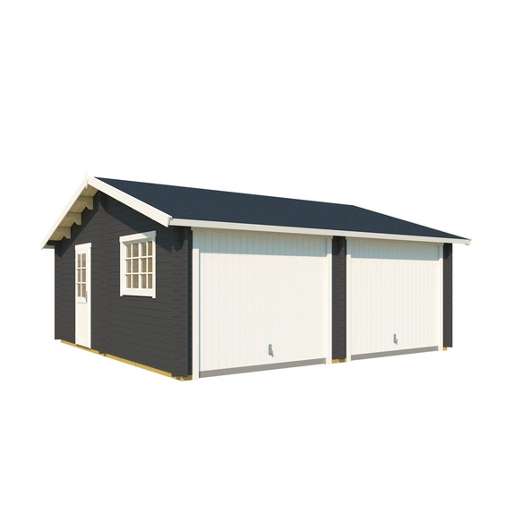 Blockgarage »Falkland«, BxT: 628,6 x 635 cm (Außenmaß), Holz