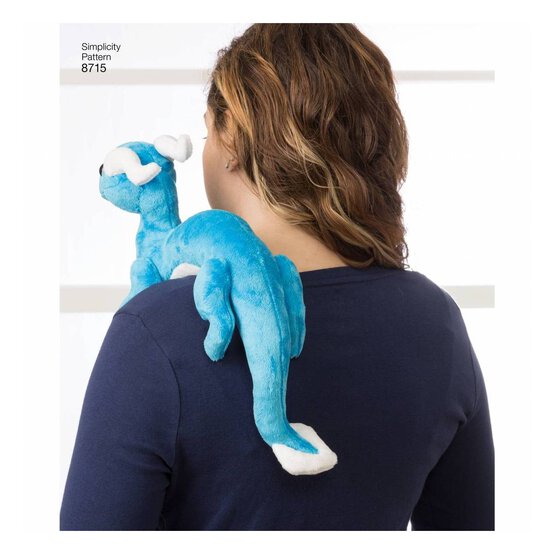 Simplicity Stuffed Dragons Sewing Pattern 8715