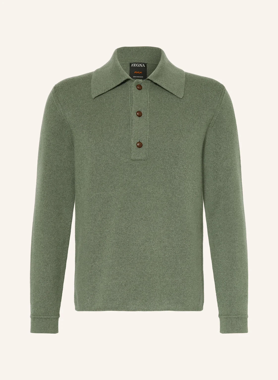 ZEGNA Strick-Poloshirt aus Cashmere