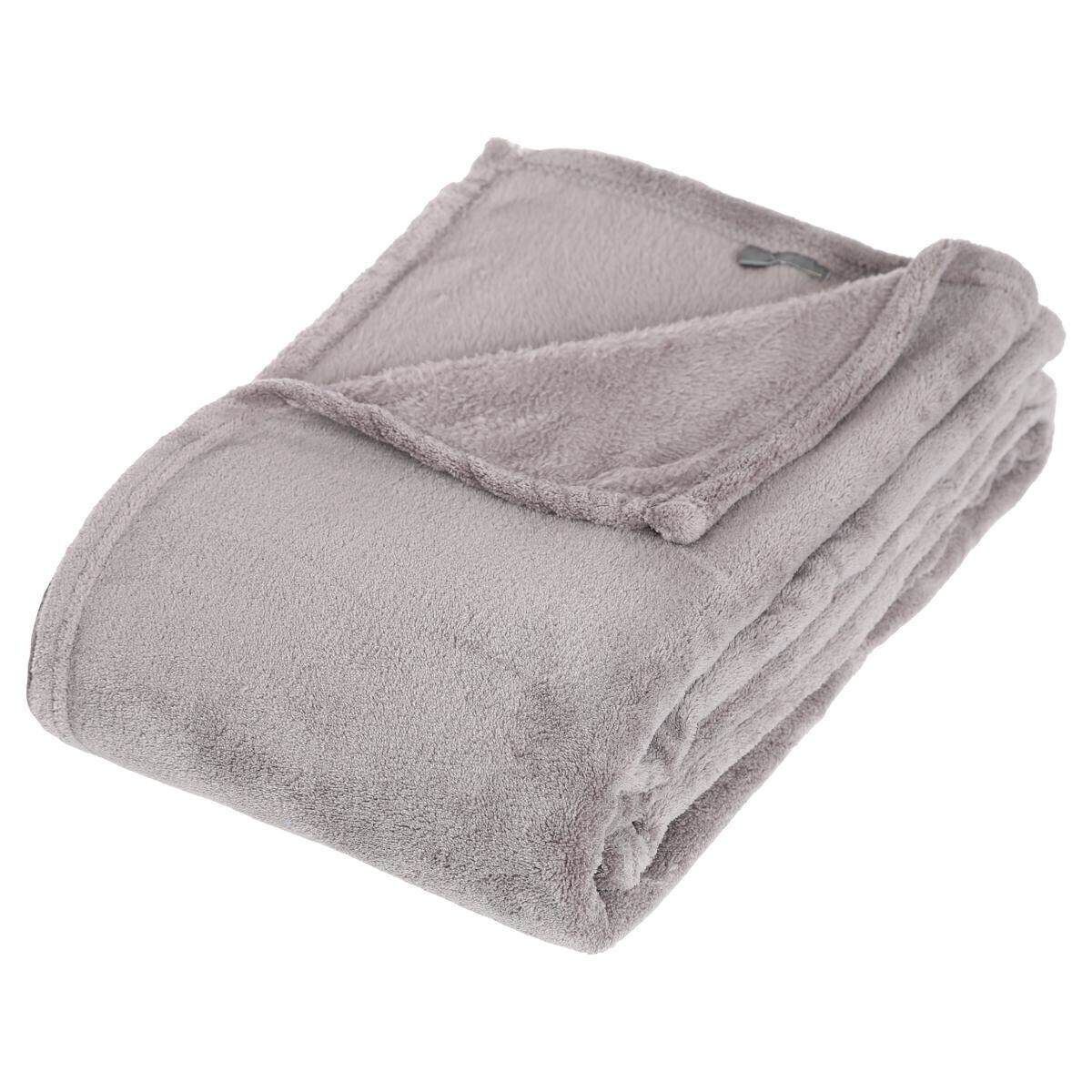 Microfibre plaid Grey, 130x180 cm