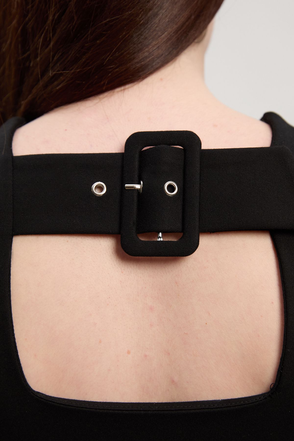 KarenMillen Ponte Buckle Back Detail Bodysuit