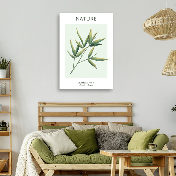 Feeby Obraz na płótnie, Liście bambusa - Natura 40x60